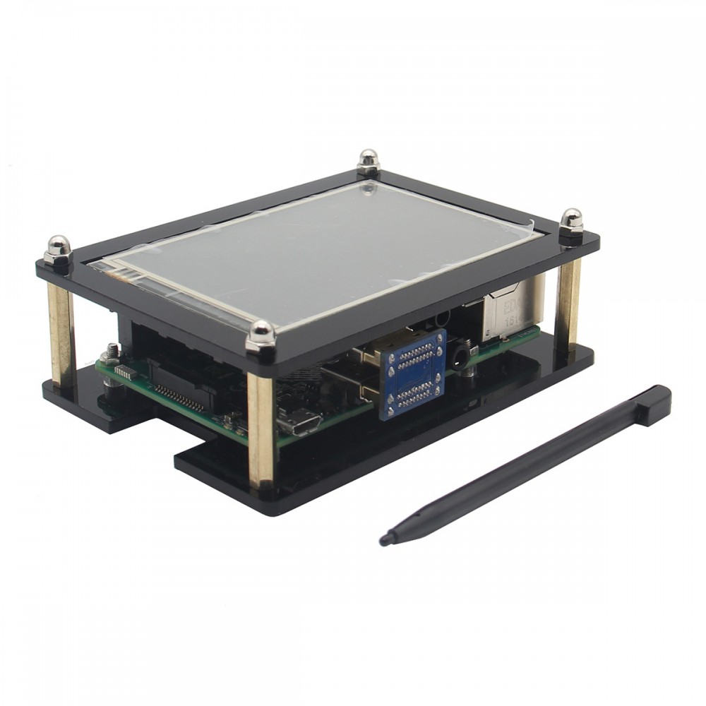 3.5 Inch HDMI Touch Screen 480×320@60fps + Acrylic Case Kit For Raspberry Pi 3 Model B / 2 Model B 3.5 Inch HDMI Touch Screen 480×320@60fps + Acrylic Case Kit For Raspberry Pi 3 Model B / 2 Model B